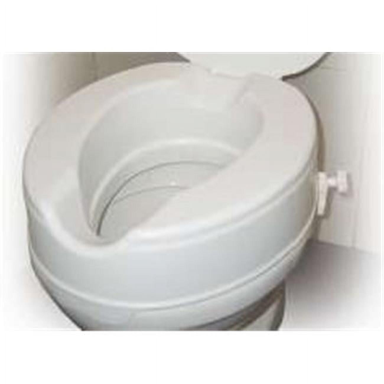 Drive Medical 12064 Raised Toilet Seat Without Lid 4 Inches