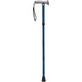 thumbnail image 1 of Drive Medical Adjustable Lightweight Folding Cane with Gel Hand Grip, Blue Crackle, 1 of 7