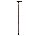 thumbnail image 1 of Drive Medical Adjustable Lightweight T Handle Cane with Wrist Strap, Red Floral, 1 of 2