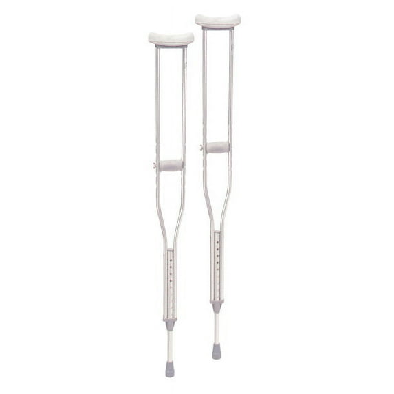 Drive Medical Aluminum Crutches with Accessories - 10402-8