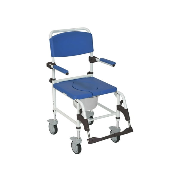 Drive Medical Aluminum Shower Commode Transport Chair