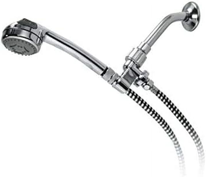 Drive Medical - Chrome Shower Spray Massager with Adjustable Head, 84 Inch Hose, 3 Settings
