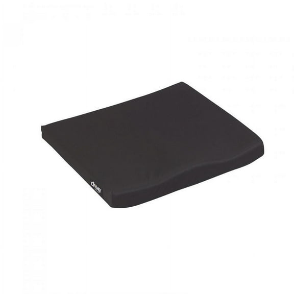 Drive Medical Contoured Seat Cushion - 18 Inches Wide x 16 Inches Deep x 2 Inches High, 250 lb Weight Capacity, 1 Count