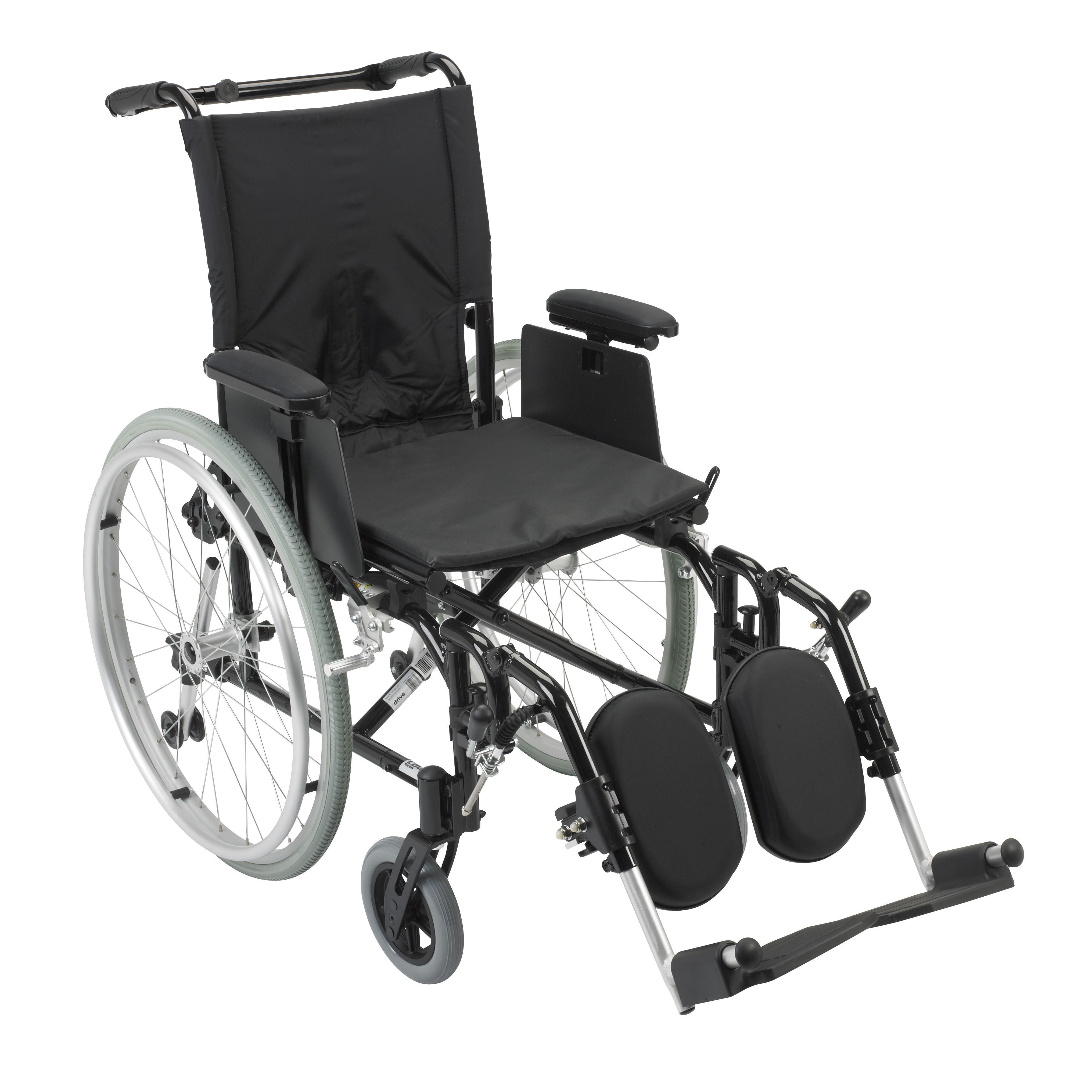 Drive Medical Cougar Ultra Lightweight Rehab Wheelchair, Elevating Leg Rests, 16" Seat