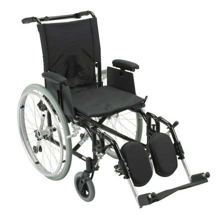 Drive Medical Cougar Ultra Lightweight Rehab Wheelchair, Elevating Leg Rests, 16" Seat