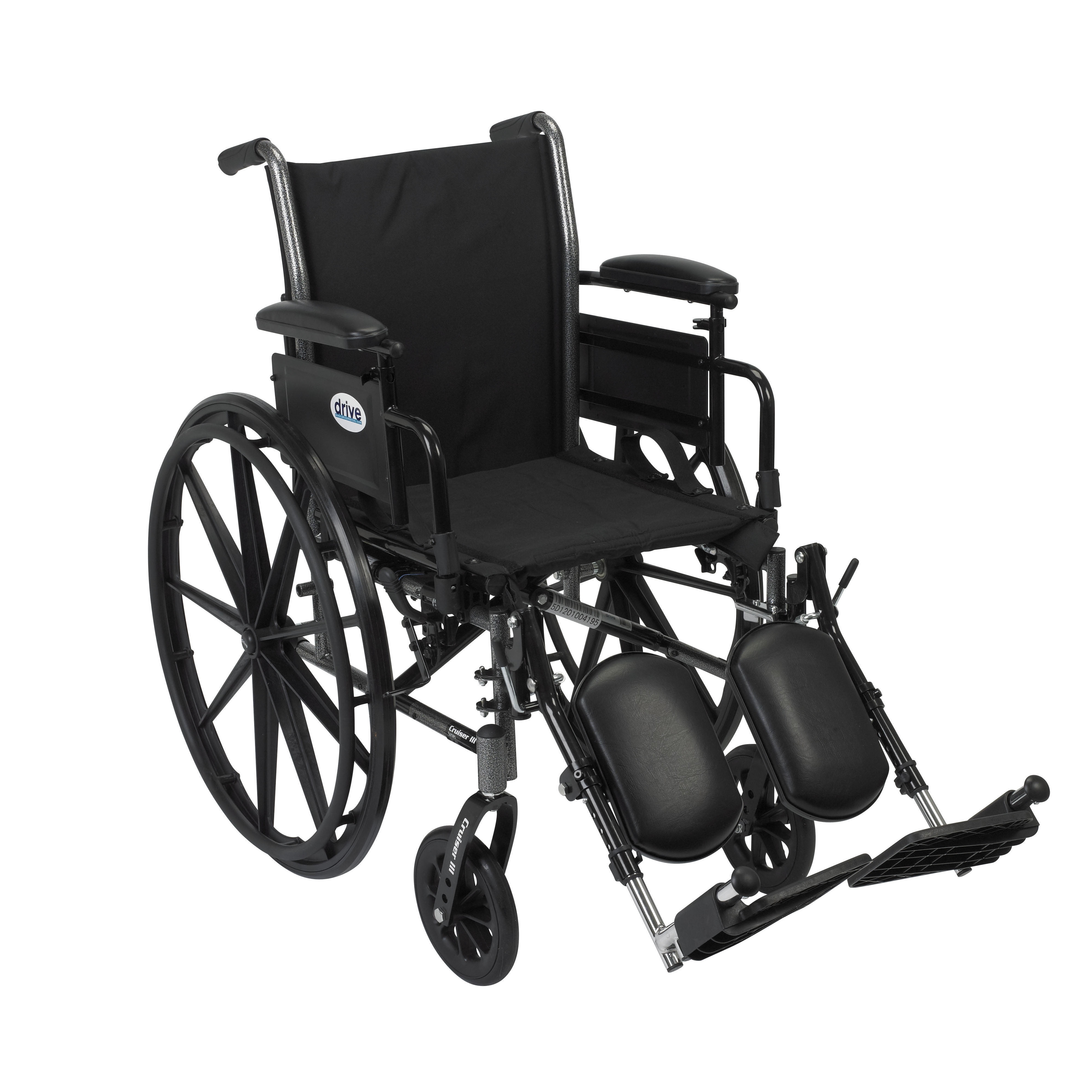 offset weg Stevig Drive Medical Cruiser III Light Weight Wheelchair with Flip Back Removable  Arms, Adjustable Height Desk Arms, Elevating Leg Rests, 16" - Walmart.com