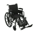 thumbnail image 1 of Drive Medical Cruiser III Light Weight Wheelchair with Flip Back Removable Arms, Adjustable Height Desk Arms, Elevating Leg Rests, 18", 1 of 8
