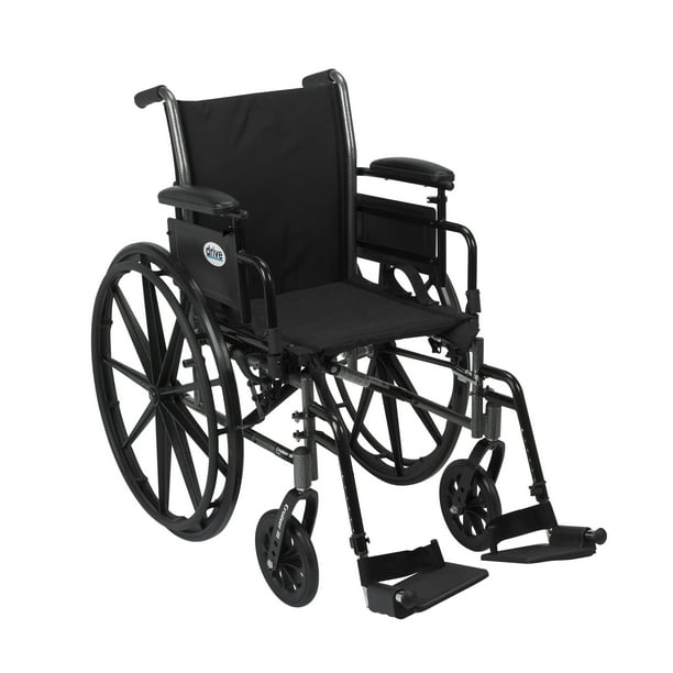 Drive Medical Cruiser III Light Weight Wheelchair with Flip Back