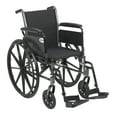 thumbnail image 1 of Drive Medical Cruiser III Light Weight Wheelchair with Flip Back Removable Arms, Full Arms, Swing away Footrests, 18" Seat, 1 of 13