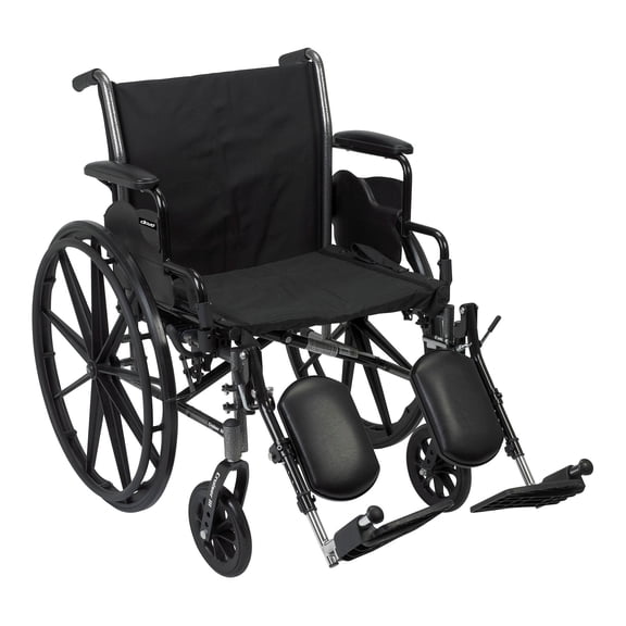 Mckesson Wheelchair, Lightweight, Swing-Away Footrest, 20-inch, 1 Ct
