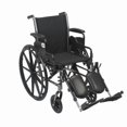 thumbnail interactive-video image 1 of Drive Medical Cruiser III Light Weight Wheelchair with Flip Back Removable Arms, Desk Arms, Elevating Leg Rests, 20" Seat, 1 of 8