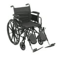 thumbnail image 1 of Drive Medical Cruiser X4 Lightweight Dual Axle Wheelchair with Adjustable Detachable Arms, Desk Arms, Elevating Leg Rests, 20" Seat, 1 of 3