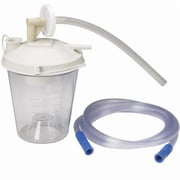 Drive Medical Disposable Suction Canister Kit - Graduated, 800 Milliliters, Press-on Lid, Disposable, 1 Count