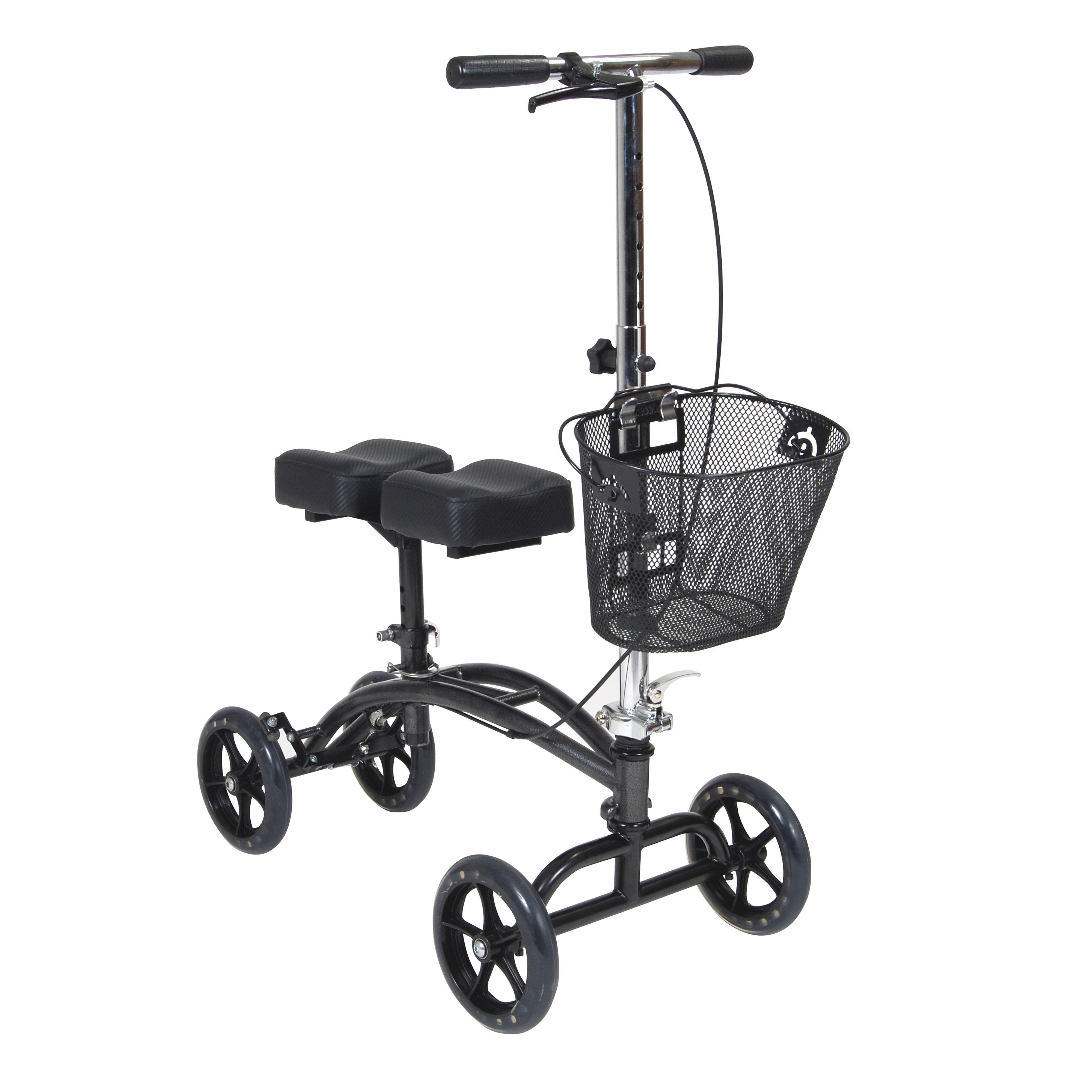 Drive Medical Dual Pad Steerable Knee Walker Knee Scooter with Basket, Alternative to Crutches - image 1 of 6