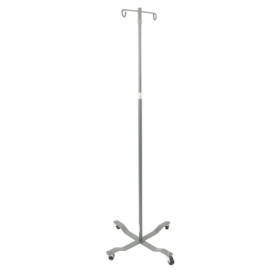 Drive Medical Economy Removable Top I. V. Pole, 4 Hook Top, Chrome