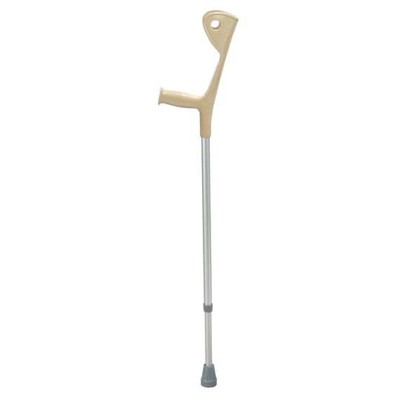 Drive Medical Euro Style Light Weight Walking Forearm Crutch, Silver, 1 Pair