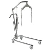 Drive Medical Hydraulic Patient Lift with Six Point Cradle, 5 Casters, Chrome