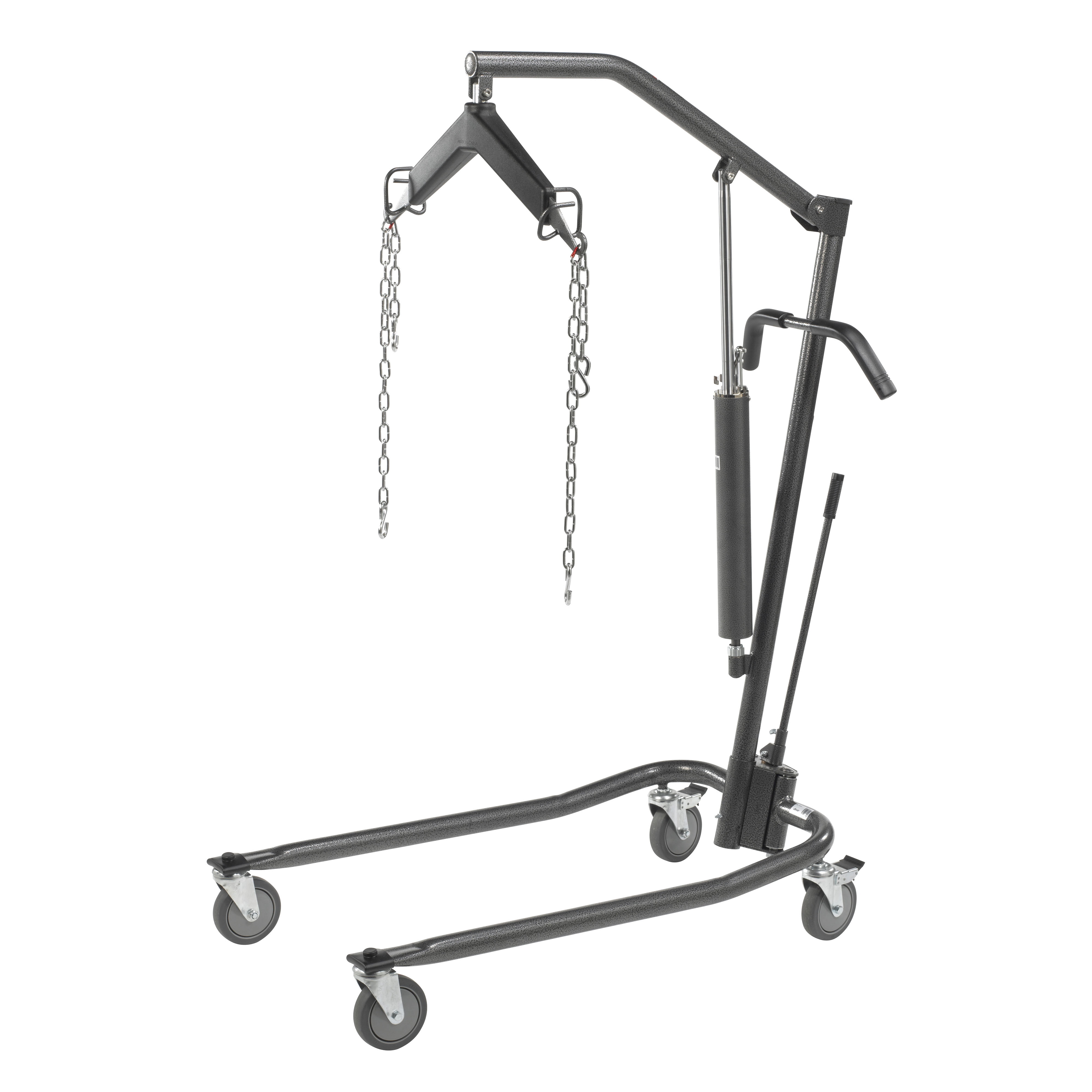 Drive Medical Hydraulic Patient Lift with Six Point Cradle, 5" Casters