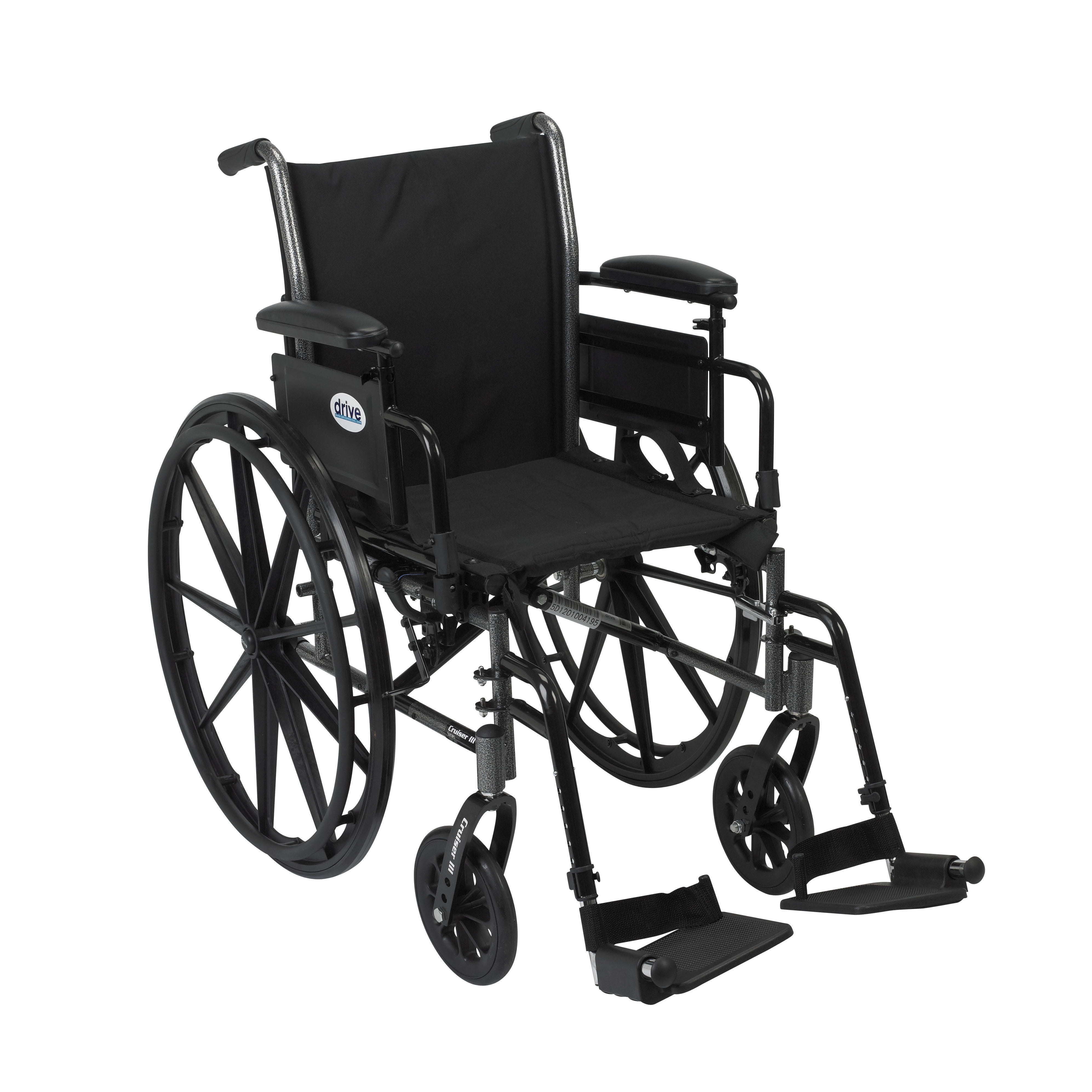 Drive Medical K320DFA-ELR Cruiser III Lightweight Manual Mobility ...