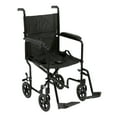 thumbnail image 1 of Drive Medical Lightweight Transport Wheelchair, 19" Seat, Black, 1 of 6