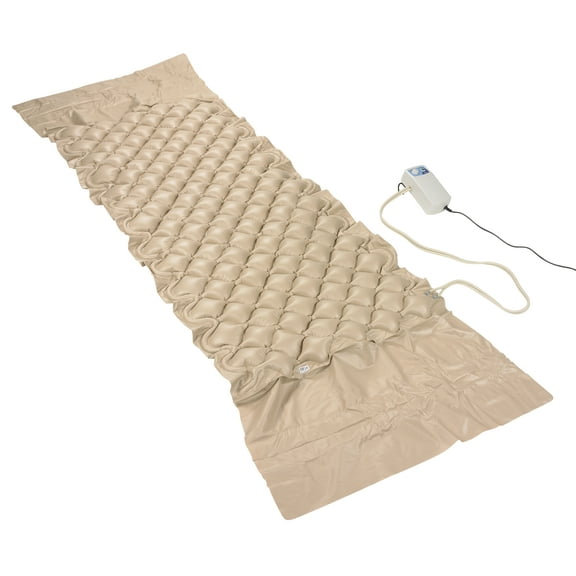 Drive Medical Med Aire Alternating Pressure Pump and Pad System, Variable Pressure with End Flaps