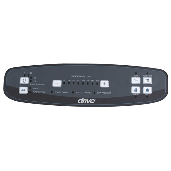 Drive Medical Med Aire Plus Defined Perimeter Low Air Loss Mattress Replacement System, with Low Pressure Alarm, 8"