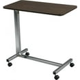thumbnail image 1 of Drive Medical Non-Tilt Overbed Table - Walnut, 28 Inches to 45 Inches Height Adjustment, 1 Count, 1 of 1