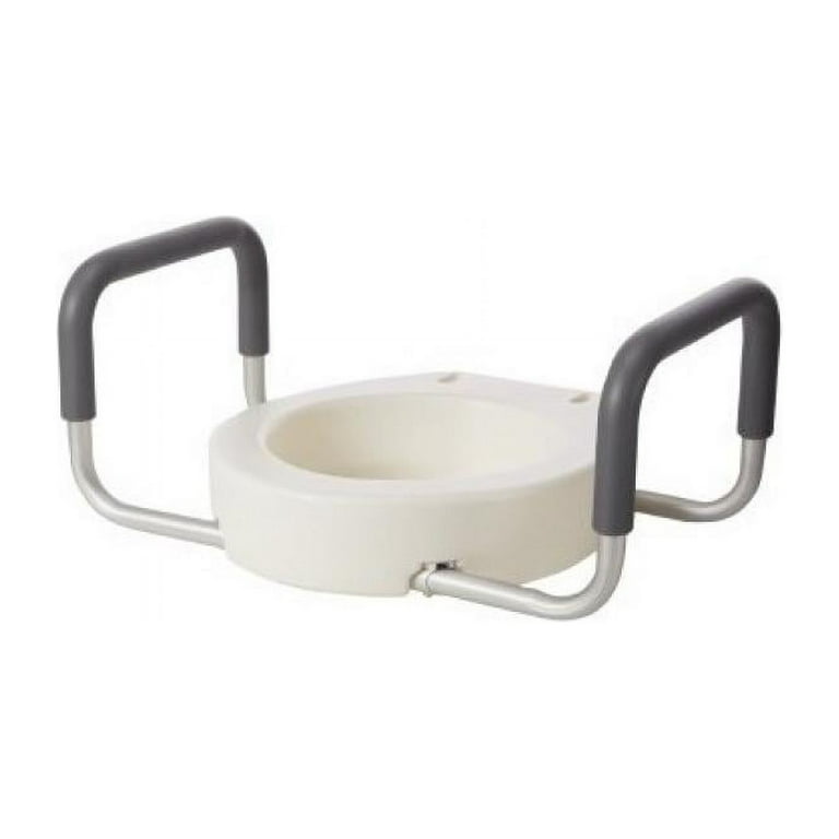 Premium Raised Toilet Seat with Removable Arms