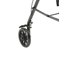 Drive Medical Rollator Removable Padded Seat Back Support Fold Up Walker, Black