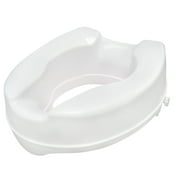 Drive Medical Raised Toilet Seat with Lock, White, 4"