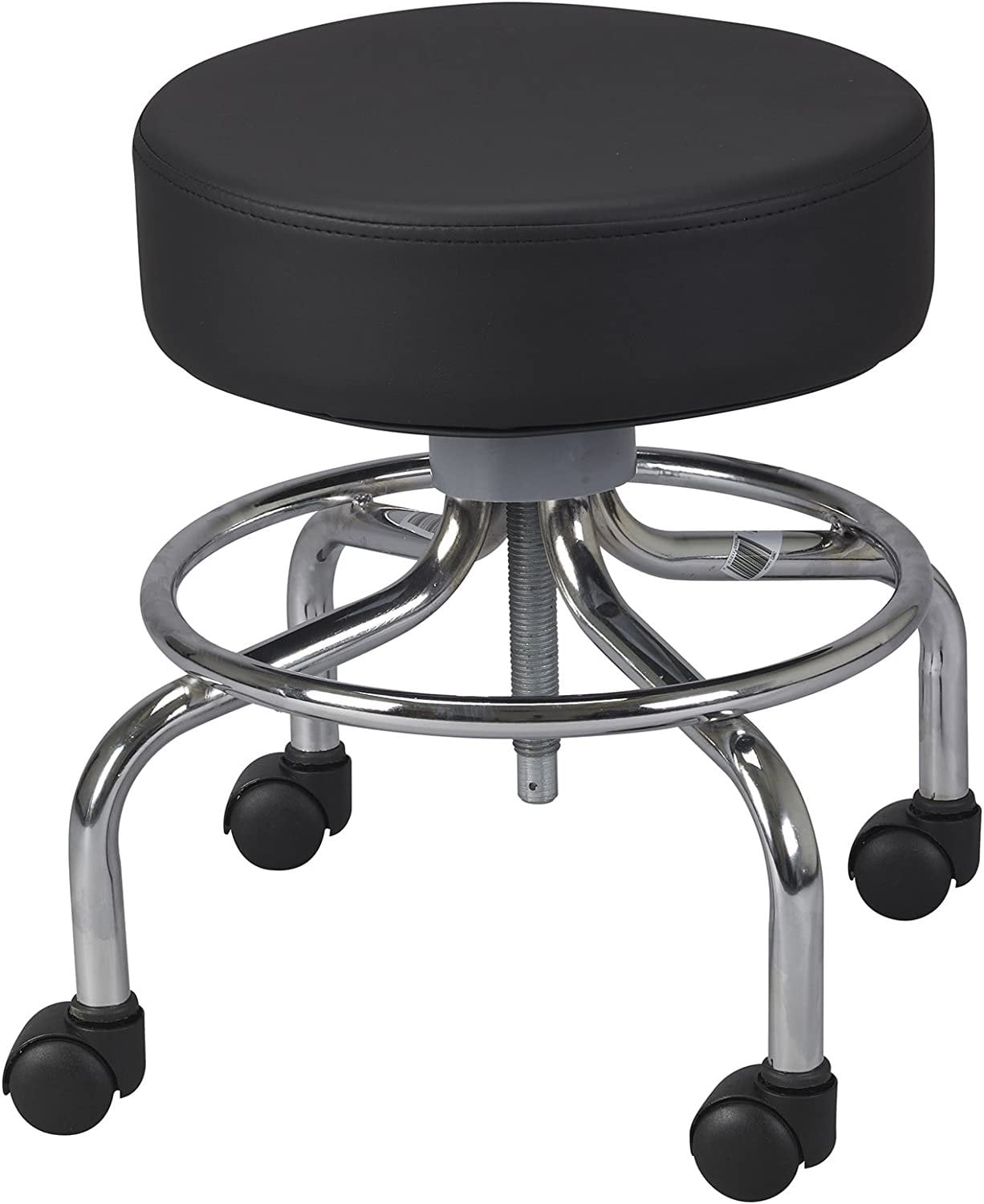 Drive Medical Round Stool with Wheels, Black - Walmart.com