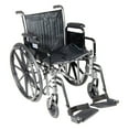 thumbnail interactive-video image 1 of Drive Medical SSP220DDA-SF Silver Sport 2 Wheelchair with 20 Inch Wide Seat, 1 of 8