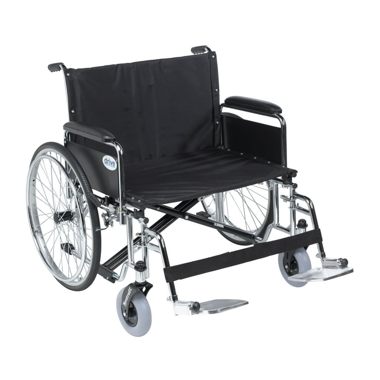 Sentra EC Heavy Duty Extra Wide Wheelchair, Detachable Desk Arms, Swing away Footrests, 26 Sentra EC Heavy Duty Extra Wide Wheelchair, Detachable Desk Arms, Swing away Footrests, 26
