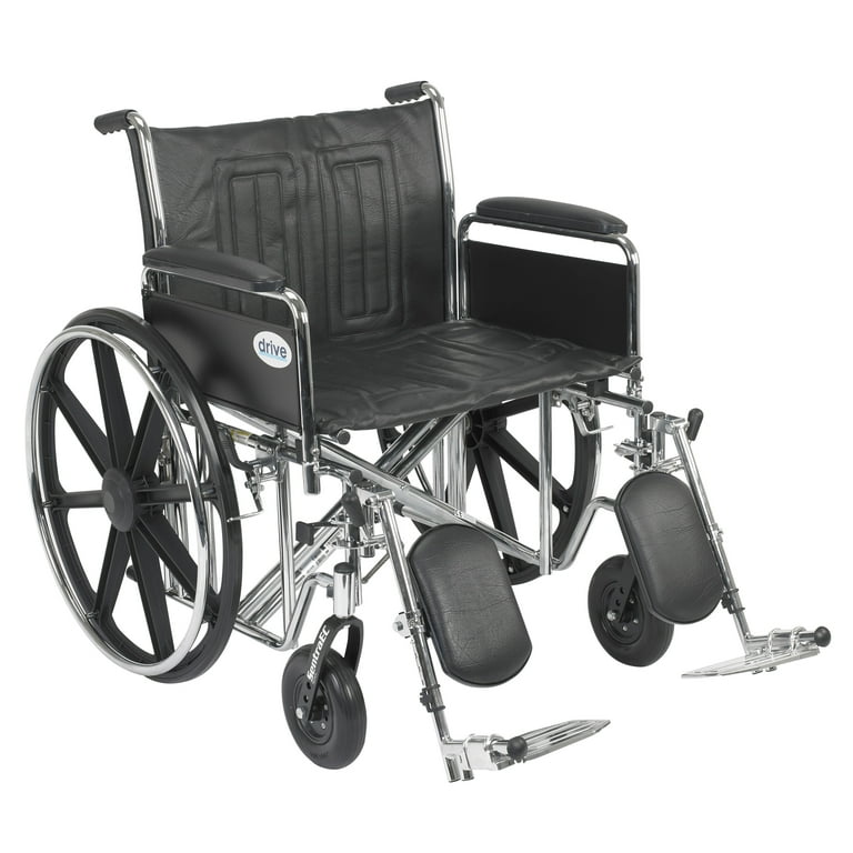 Sentra EC Heavy Duty Wheelchair, Detachable Full Arms, Elevating Leg Rests, 20 Sentra EC Heavy Duty Wheelchair, Detachable Full Arms, Elevating Leg Rests, 20