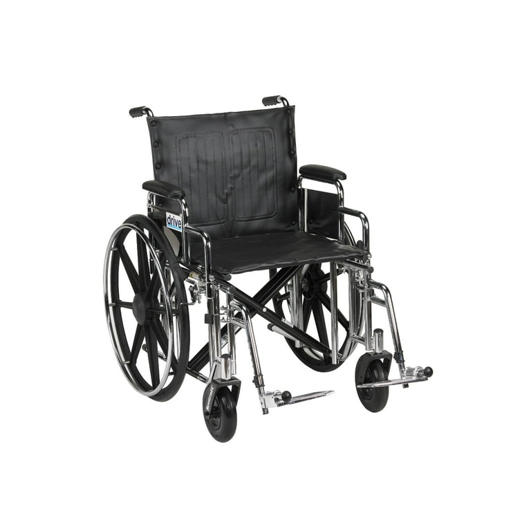 Sentra Extra Heavy Duty Wheelchair, Detachable Desk Arms, Swing away Footrests, 20 Sentra Extra Heavy Duty Wheelchair, Detachable Desk Arms, Swing away Footrests, 20
