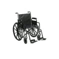 thumbnail image 1 of Drive Medical Silver Sport 2 Wheelchair, Detachable Desk Arms, Swing away Footrests, 16" Seat, 1 of 10