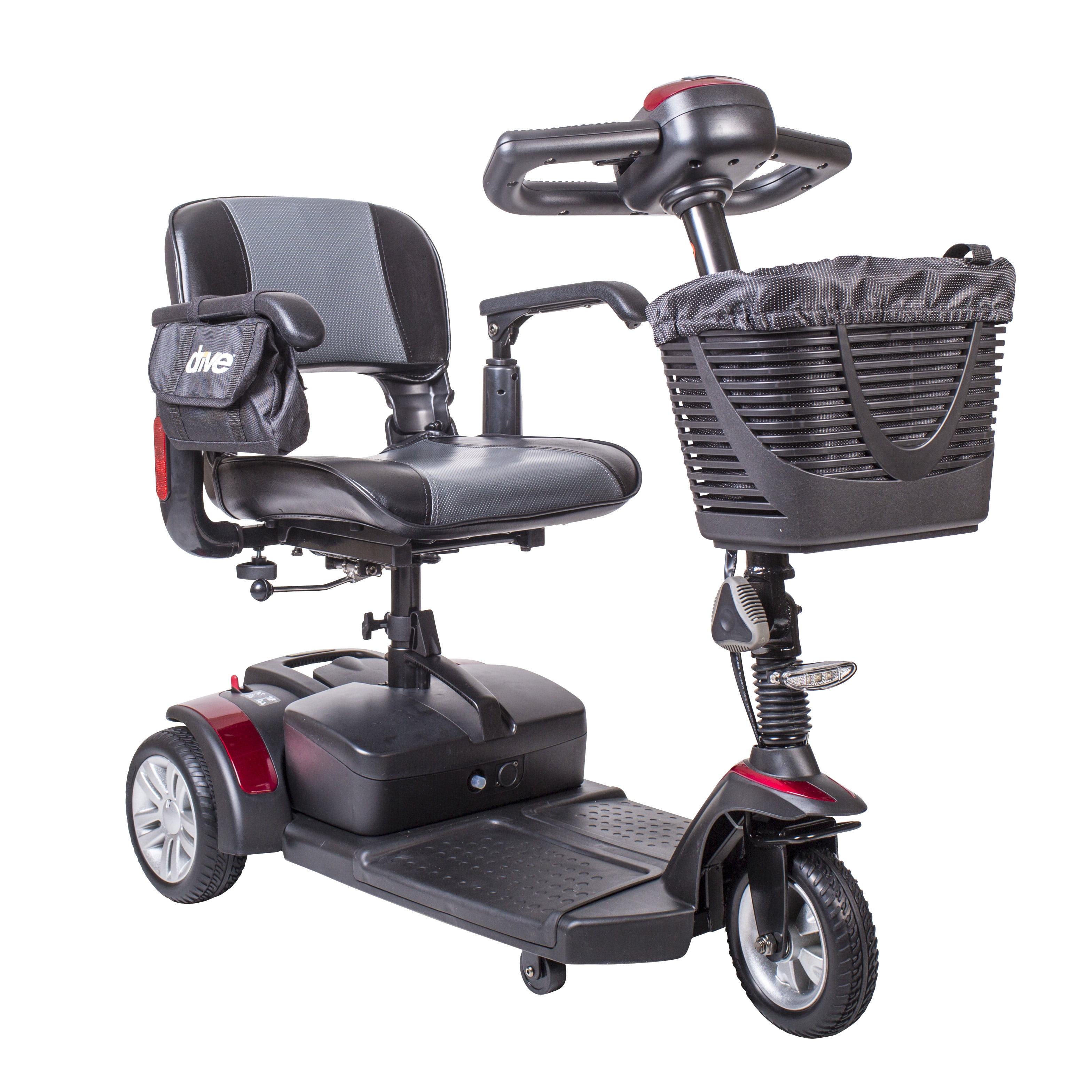 Drive Medical Spitfire Ex Travel 3-Wheel Mobility Scooter, 21AH Batteries []