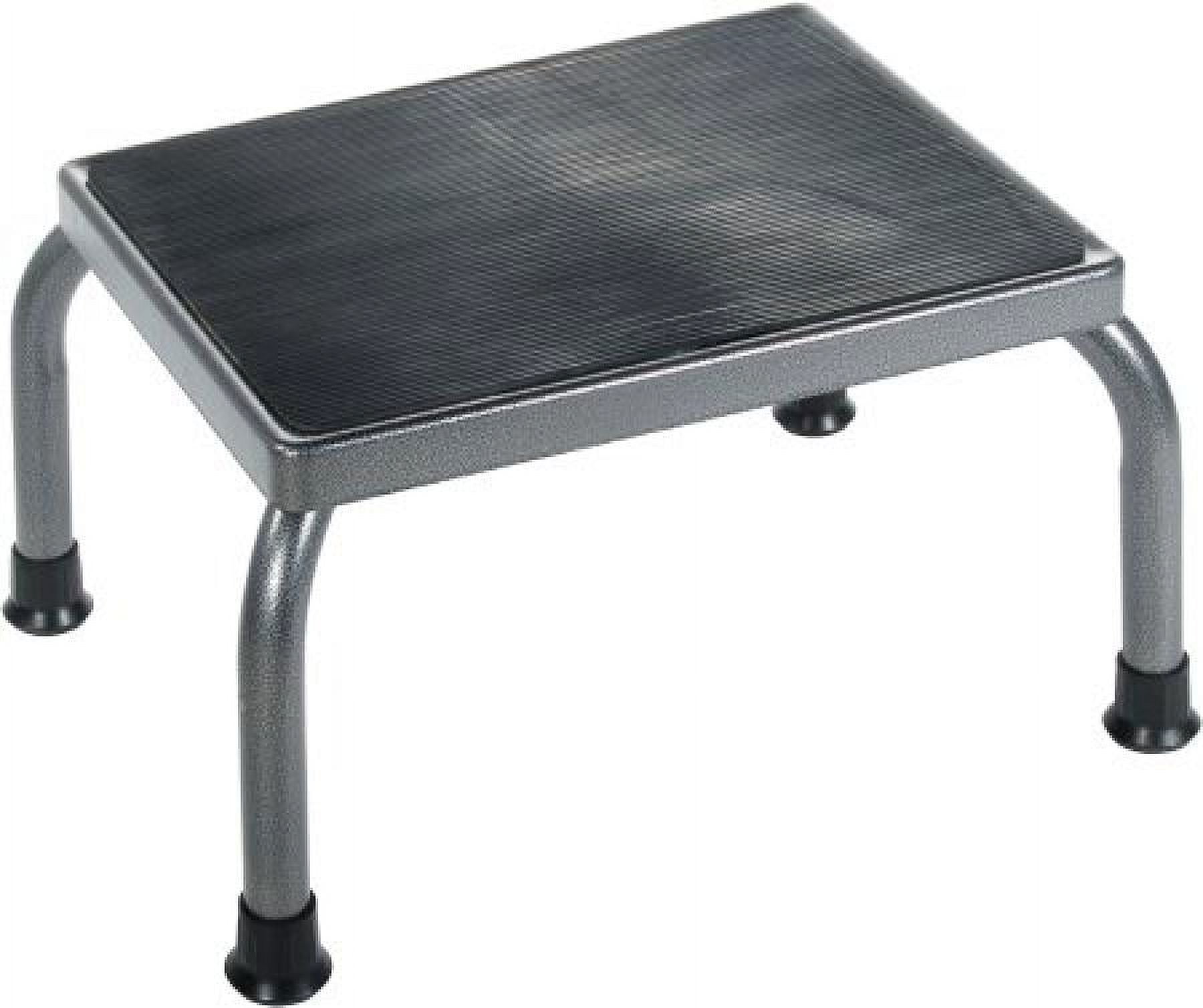Drive Medical Step Stool Steel Frame Ribbed Rubber Platform 9 Inches High 11 x 14 Inch Platform 300 lbs. Weight Capacity