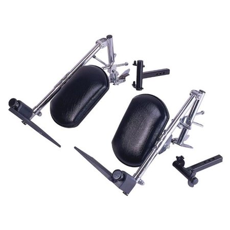 Drive Medical Swing Away Elevating Legrest Brackets for Rear Wheel Drive Power Bases - Black One Size