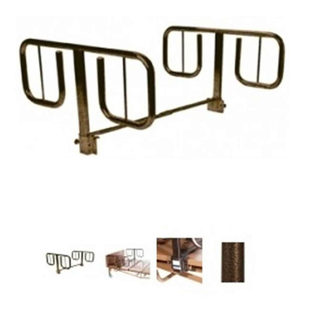 Drive Medical T Style Half Rails 1 Pair per Case - Brown Vein - Walmart.com