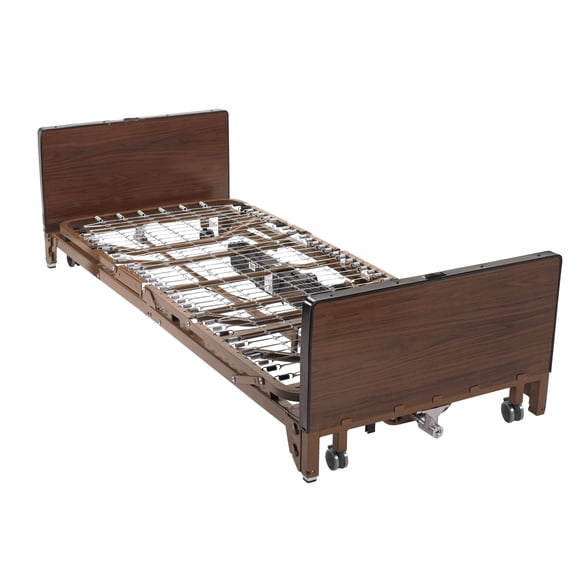 Drive Medical Ultra Light Plus Full-Electric Low Bed, Brown, 36"