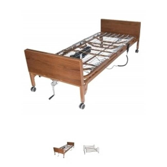 Drive Medical  Ultra Light Plus Semi Electric Bed with Full Length Side Rails  1 per Case