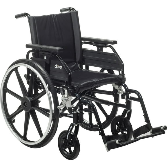 Drive Medical Viper Plus GT Wheelchair with Universal Armrests, Swing-Away Footrests, 16" Seat