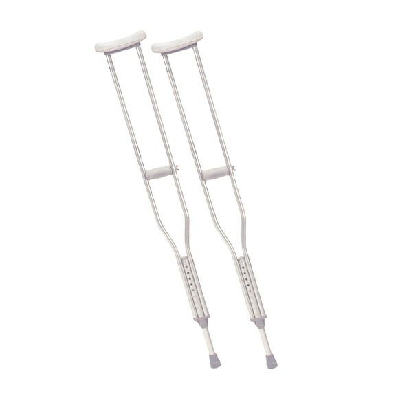 Drive Medical Walking Crutches with Underarm Pad and Handgrip, Tall Adult, 1 Pair
