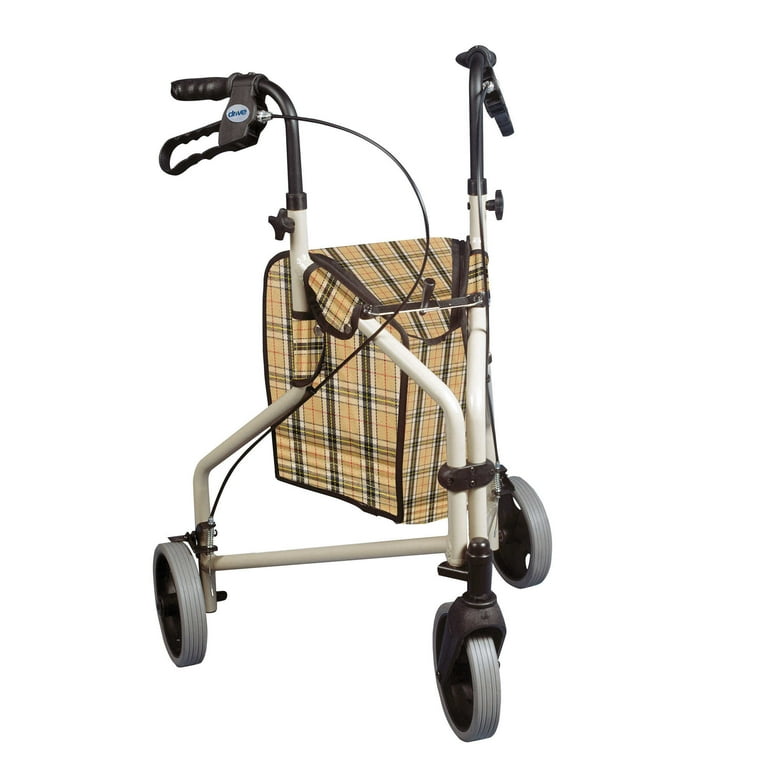 Drive Medical Lightweight Foldable Adjustable Height Rollator for