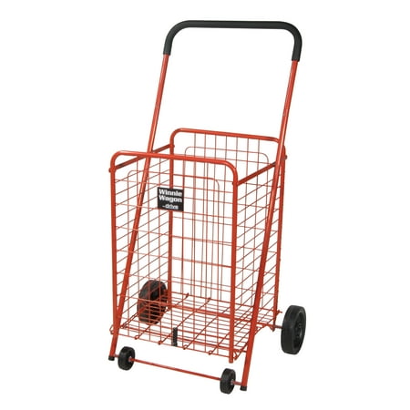 Drive Medical Winnie Wagon All Purpose Shopping Utility Cart, Red