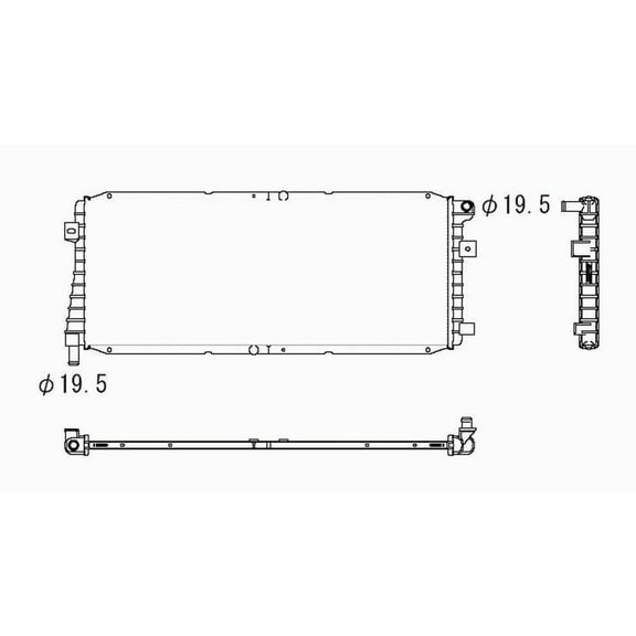 Drive Motor Inverter Cooler Fits select: 2005-2008 FORD ESCAPE HEV, 2009-2012 FORD ESCAPE HYBRID