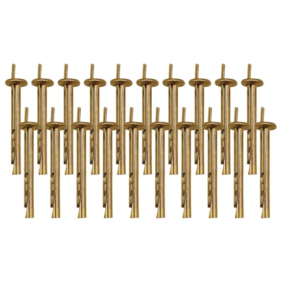 Drive Nail in Anchor, Drive Expansion Cement Hammering Anchors Pin, Rustproof Concrete Nails, Heavy Duty Concrete Nails for Metal Brick Drywall Wood, Hammer Fasteners Kit, 20 Pcs, 1.57x0.57"