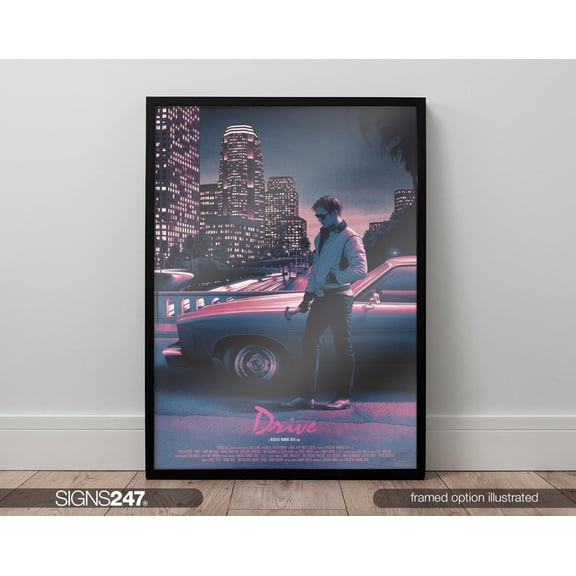 Drive Poster | Movie Poster | Ryan Gosling | 2011 | Movie Prints For Cinema Rooms | Wall Art | Home Decor | A0 A1 A2 A3 A4 A5