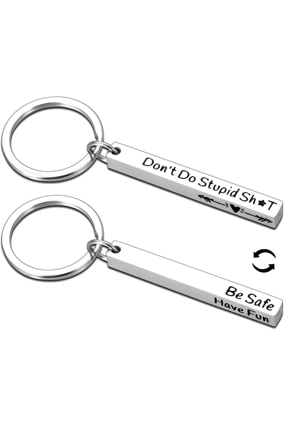 Drive Safe Keychain for Him Her Dont Do Stupid Sh T Keychain Dont Do Stupid Shitkeychain New Driver Gifts Dorm Room Essentials Back to School Supplies Daughter Gifts from Mom Dad